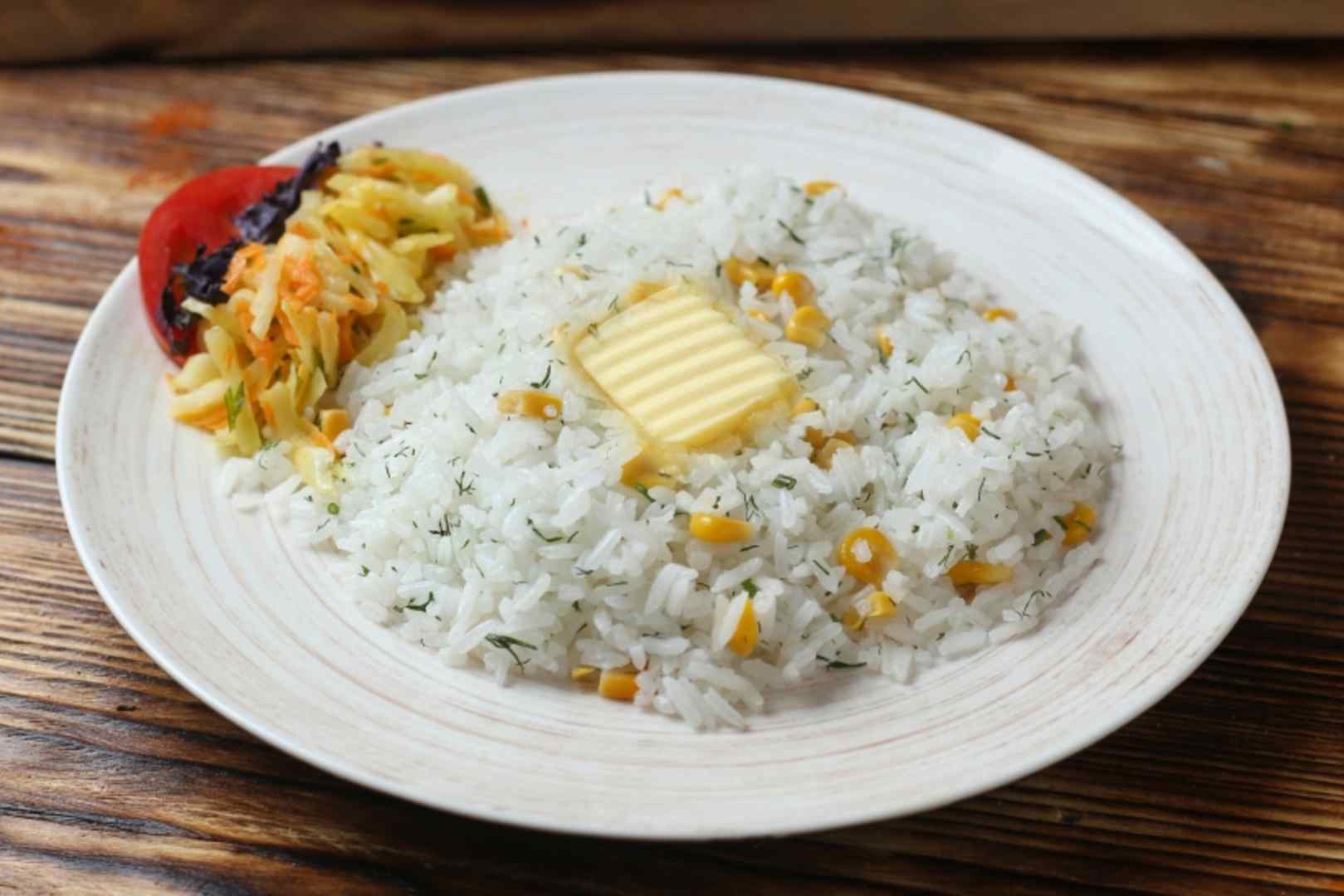 Рис с кукурузой. Рис припущенный с кукурузой. Рис с кукурузой и куркумой. Рис Жасмин с кукурузой. Рис отварной с кукурузой.