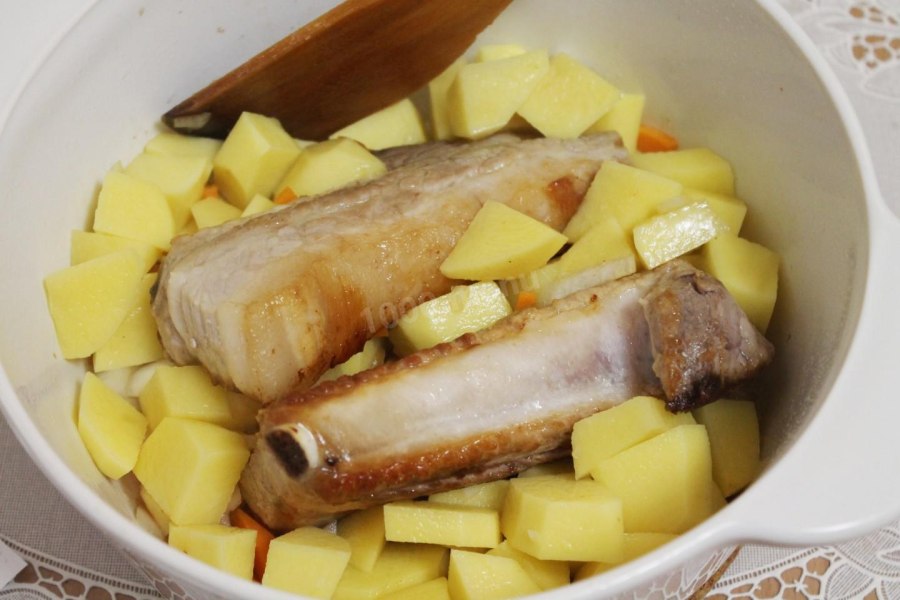 Свинина с картошкой в духовке