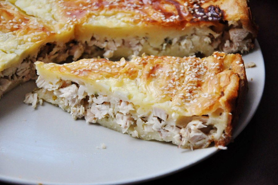 Куриный пирог с брокколи