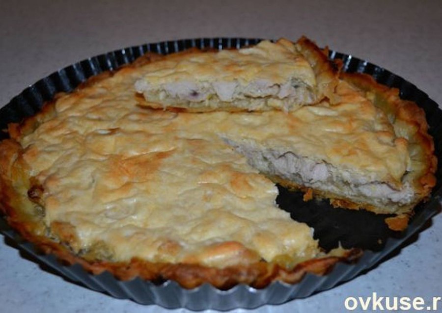 Лёгкий куриный пирог