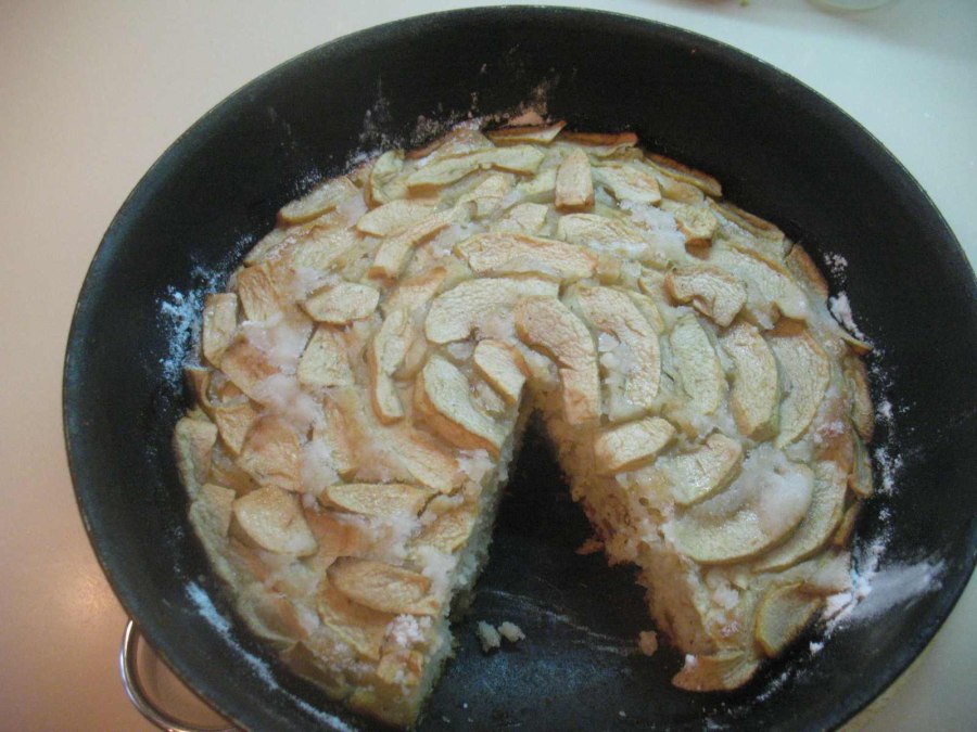 Картофельный пирог на сковороде