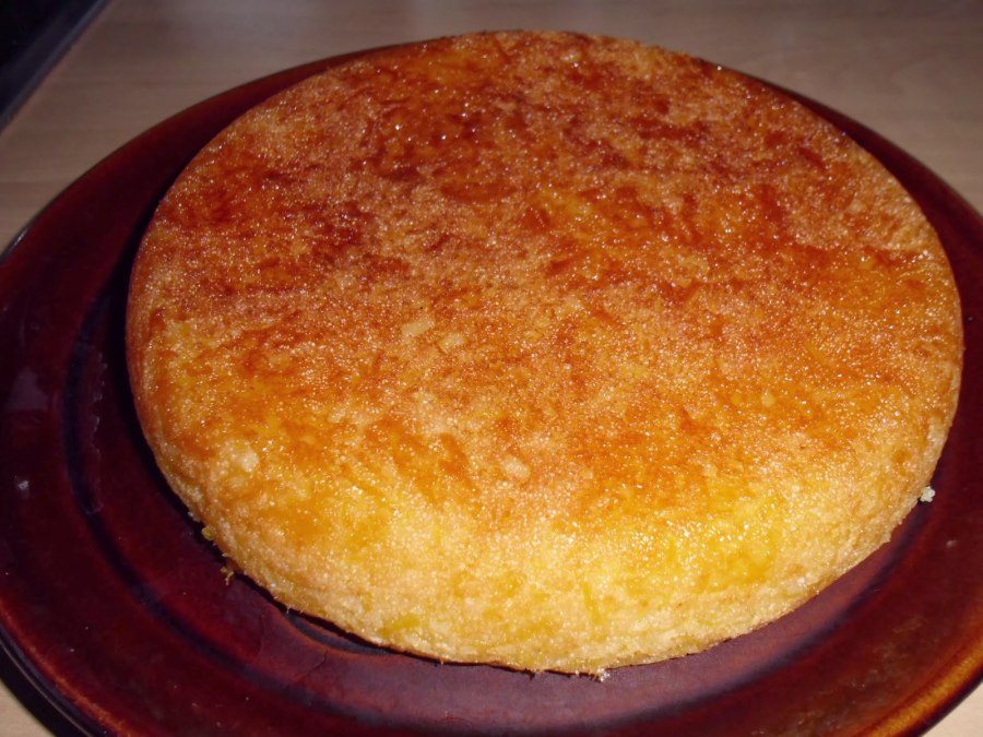 Пирог манник тыквенный