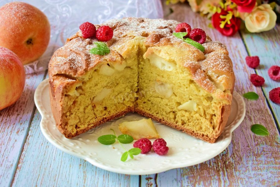 Творожная шарлотка
