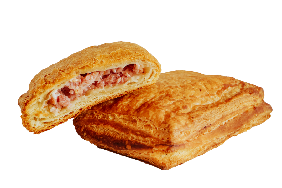 Слойка с клубникой