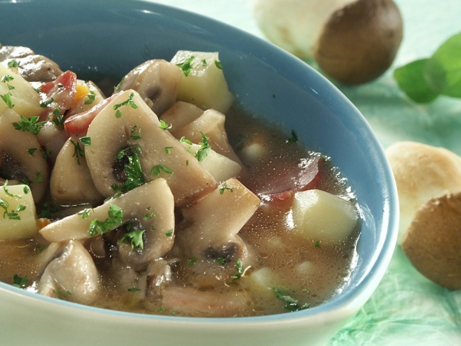 Суп с потрошками куриными