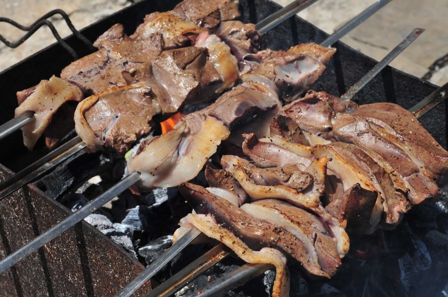 Шашлык с курдюком