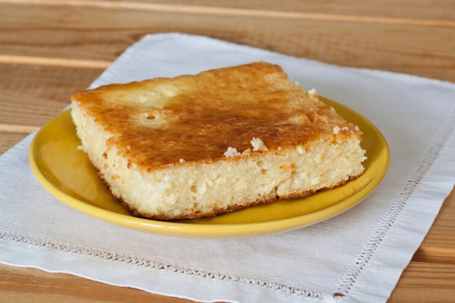 Запеканка с творожной массой и манкой в духовке