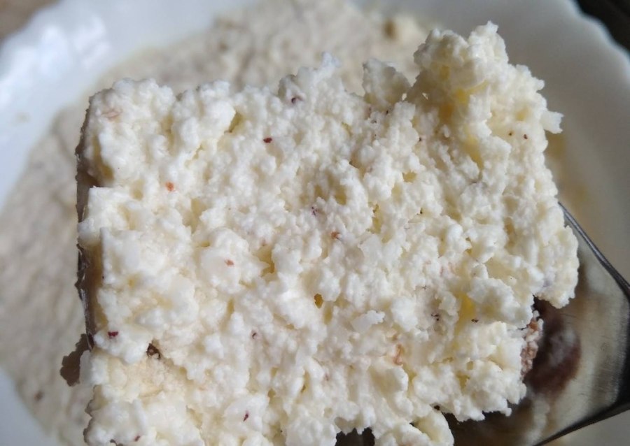 Шарлотка с творогом и яблоками