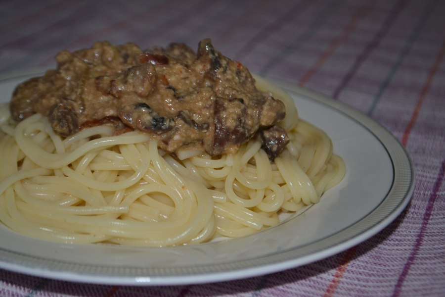 Паста тальятелле с курицей