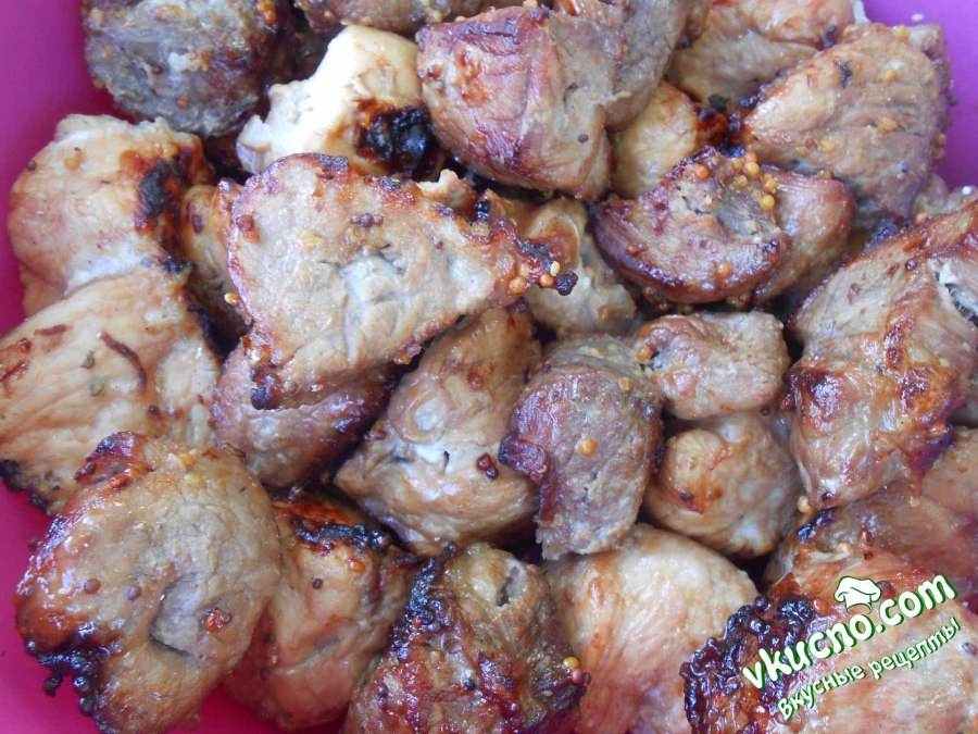 Шашлык в майонезе и горчице