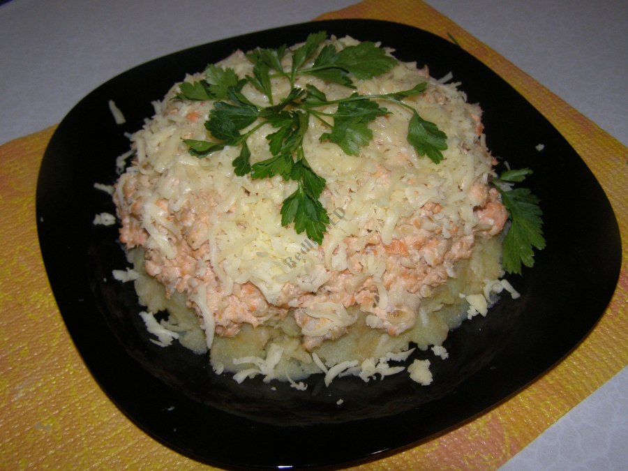 Салат коралл
