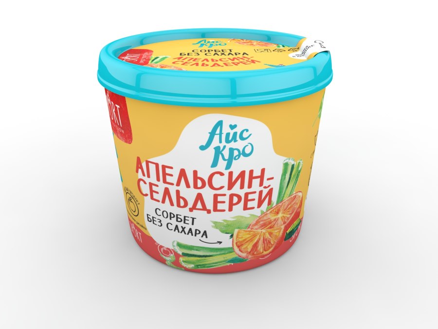 Мороженое с абрикосовым джемом