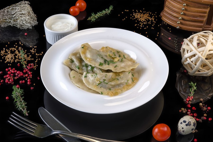 Вареники с грибами