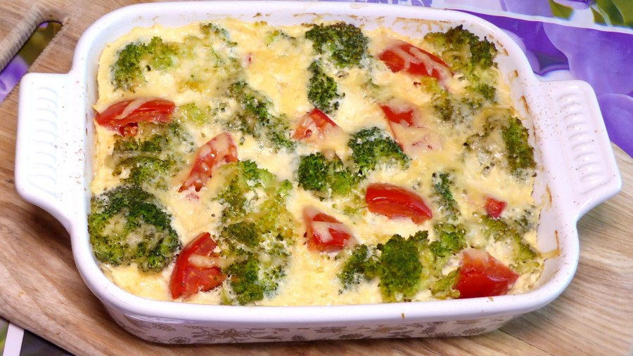 Запеканка из брокколи с сыром