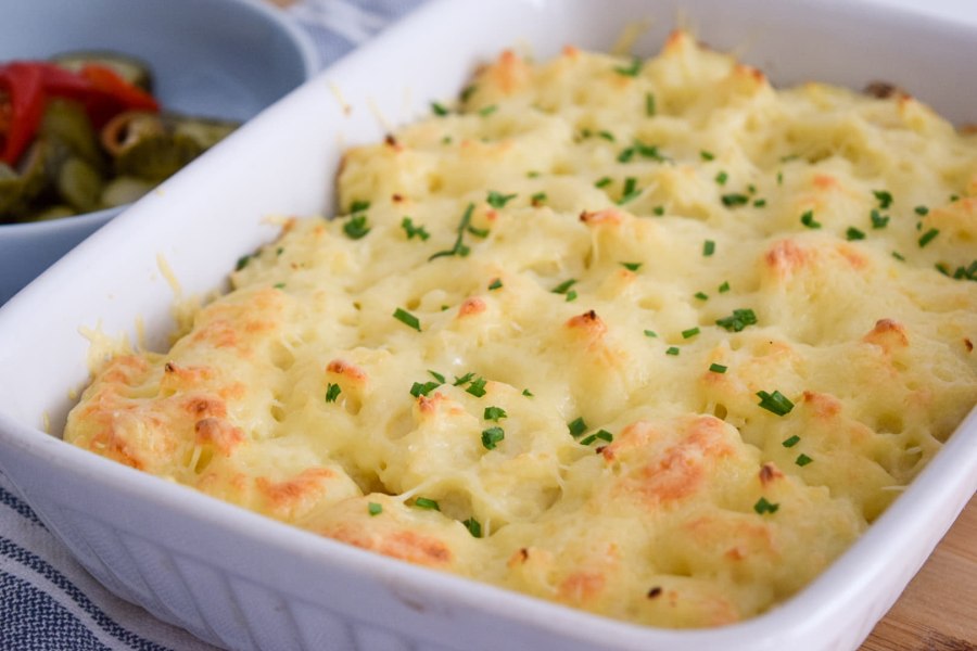 Картофельный гратен с грибами