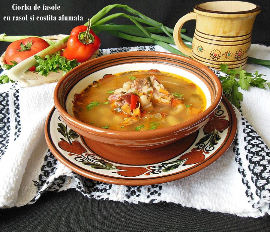 Белая фасоль с овощами лобио
