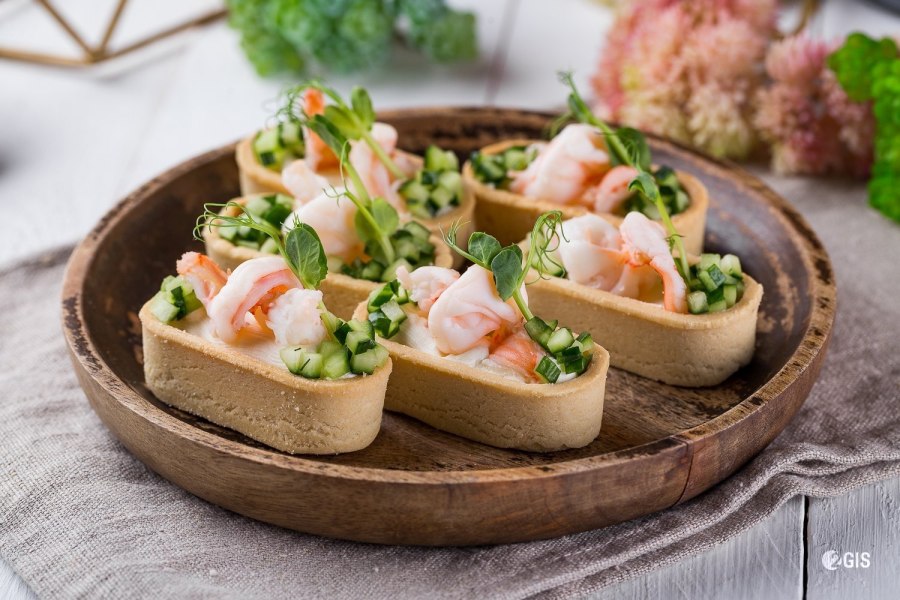 Тарталини с морепродуктами