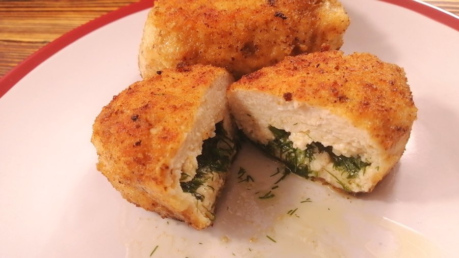 Котлета рубленная куриная вид сверху