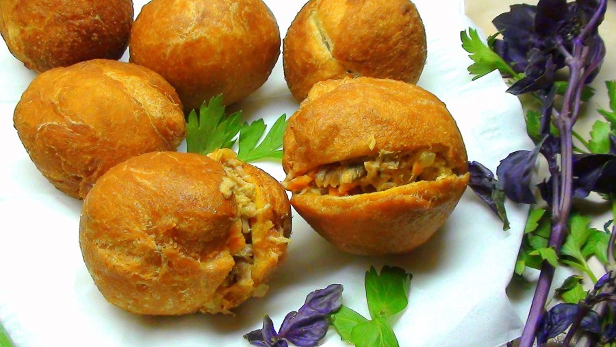 Пирожки жареные тунцом