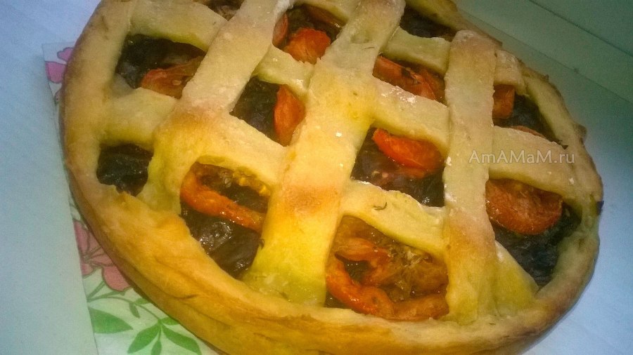 Печеные пирожки с грибами