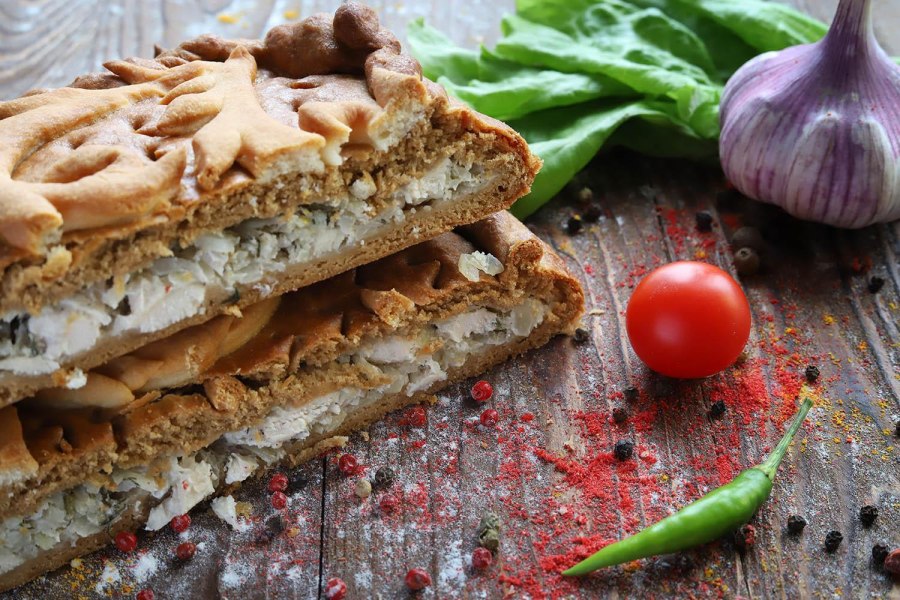 Мясной пирог «Синьор помидор»