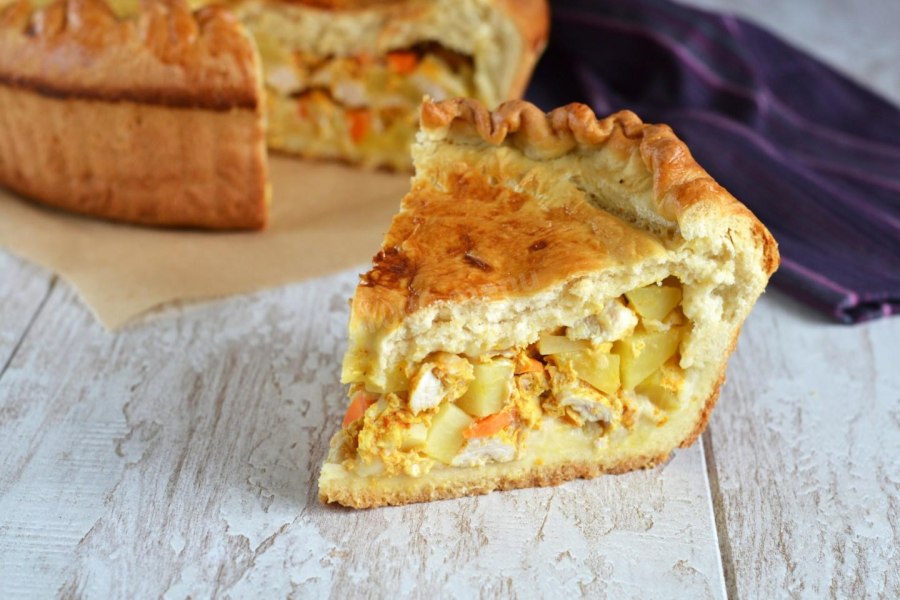 Аппетитный пирог с мясом