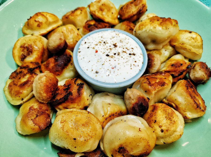 Жареные пельмешки