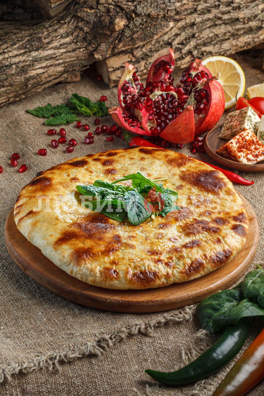 Хачапури по мегрельски с грибами