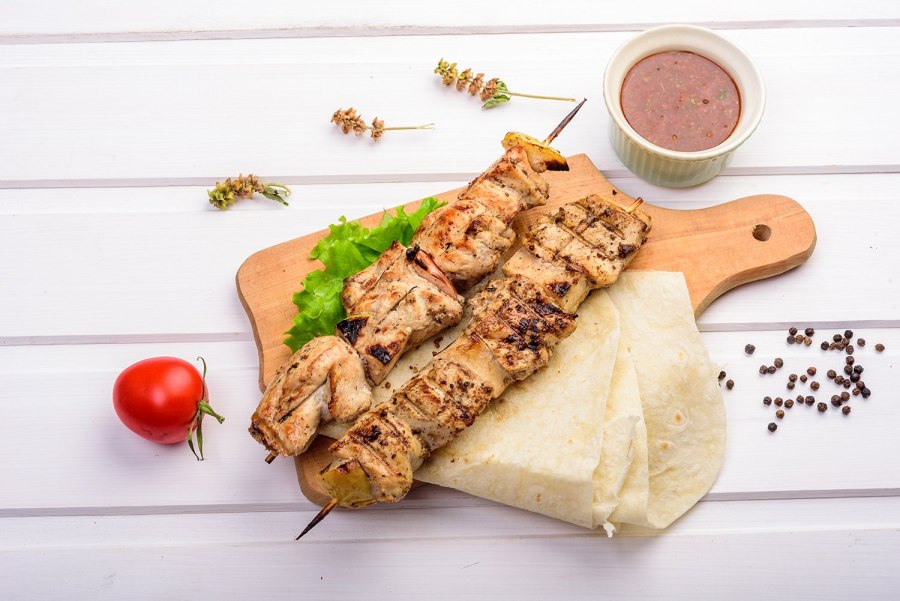 Куриный шашлык на гриле