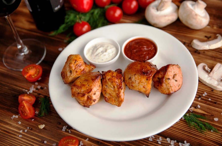 Шашлык из филе курицы