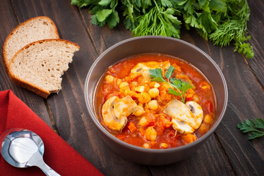 Рагу с грибами и картофелем