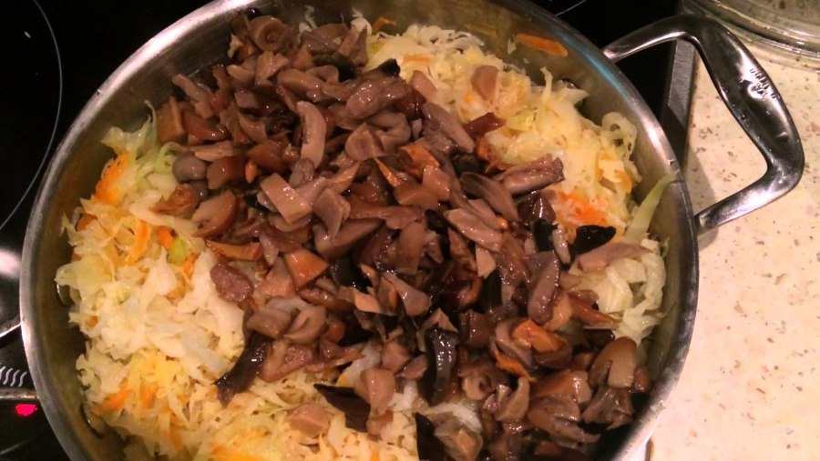 Грибная солянка с капустой