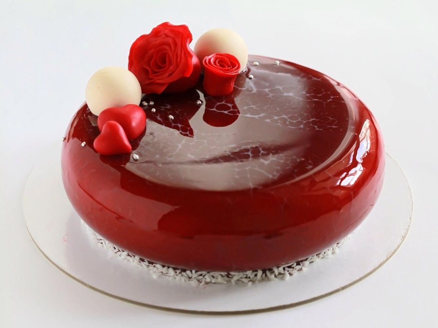 Муссовый торт с глазурью