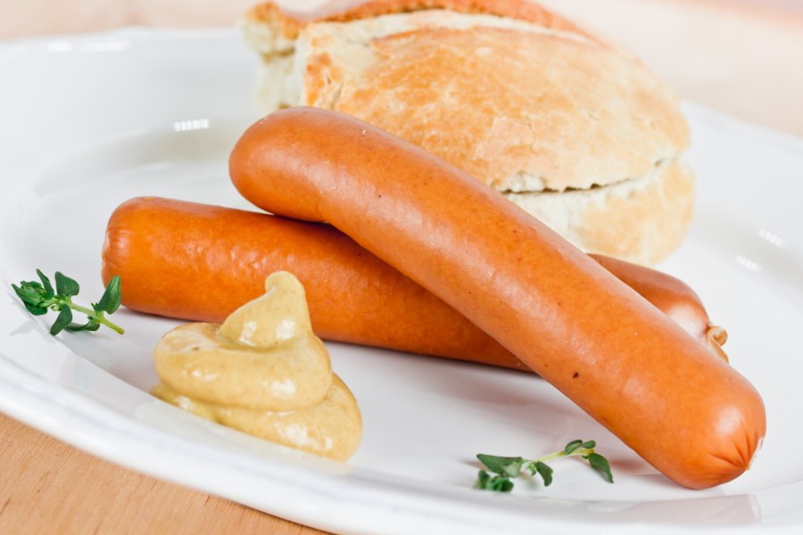Обед с сосисками