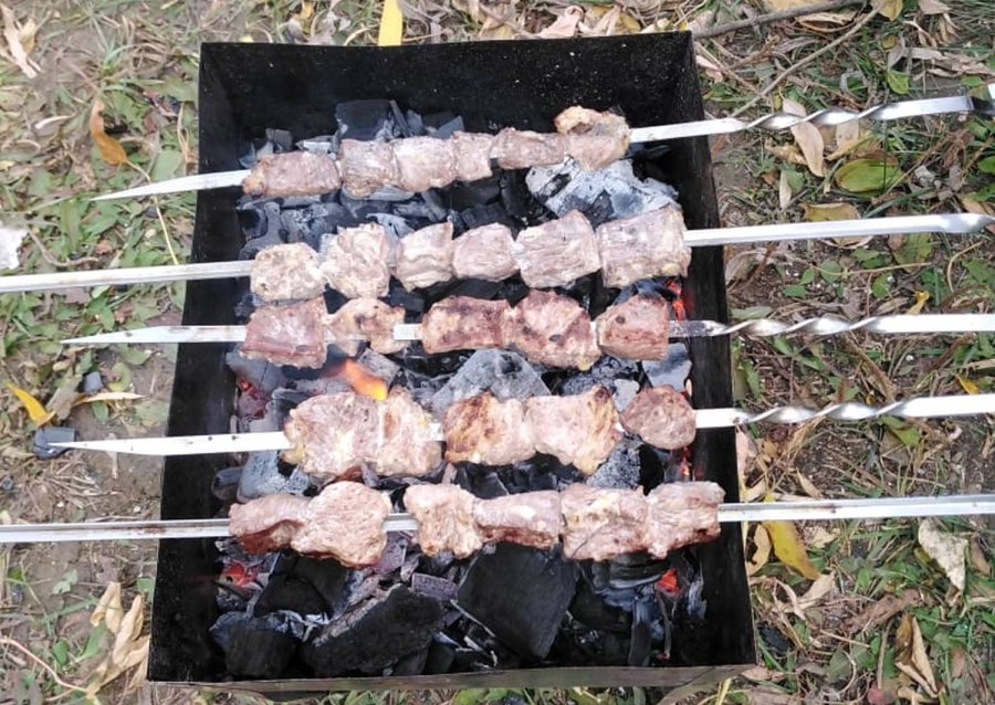 Шашлык в майонезе
