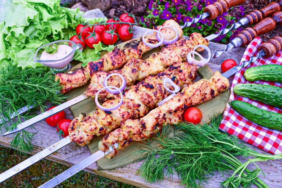 Шашлык в майонезе