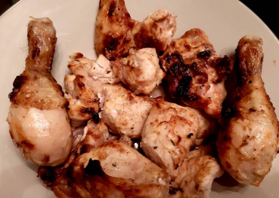 Куриные шашлычки на сковородке