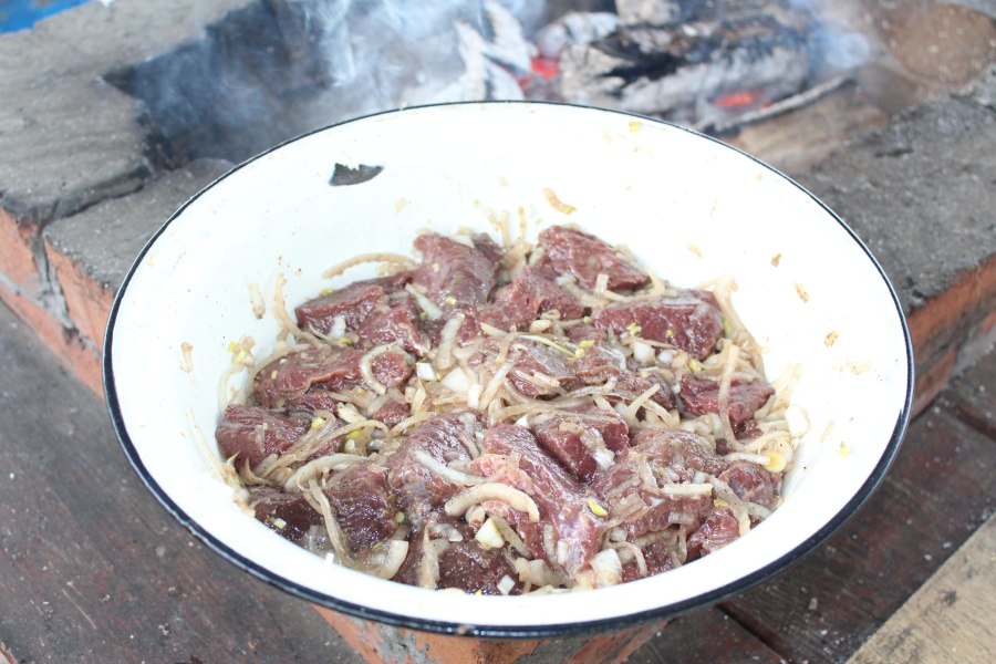 Мясо в маринаде