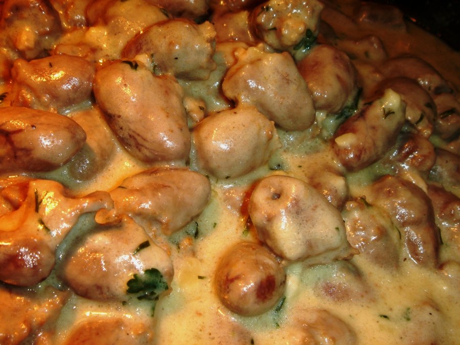 Куриные сердечки