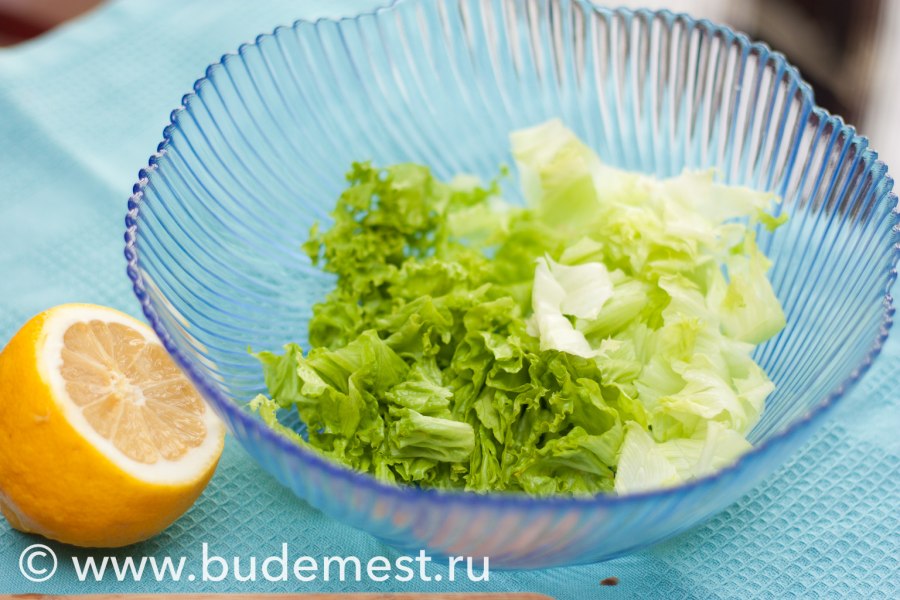 Салат с редисом и апельсином