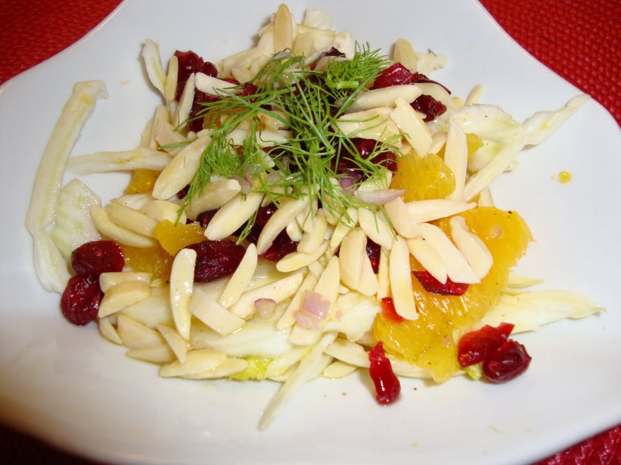Салат с грейпфрутом и апельсином
