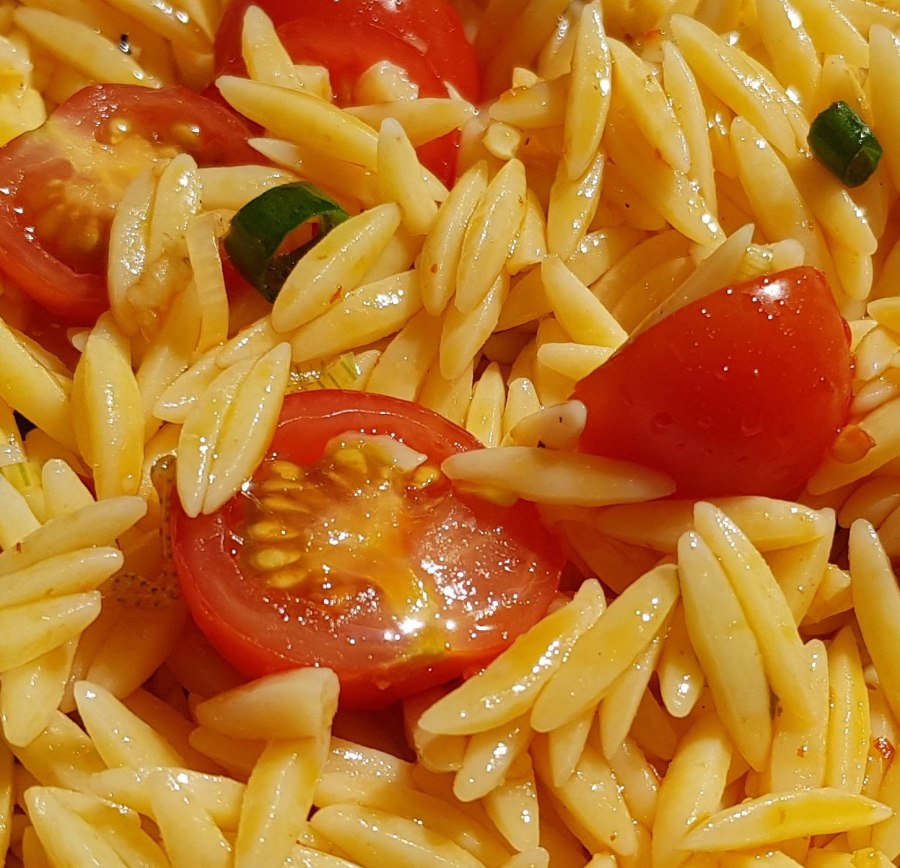 Паста Ризони с гребешками