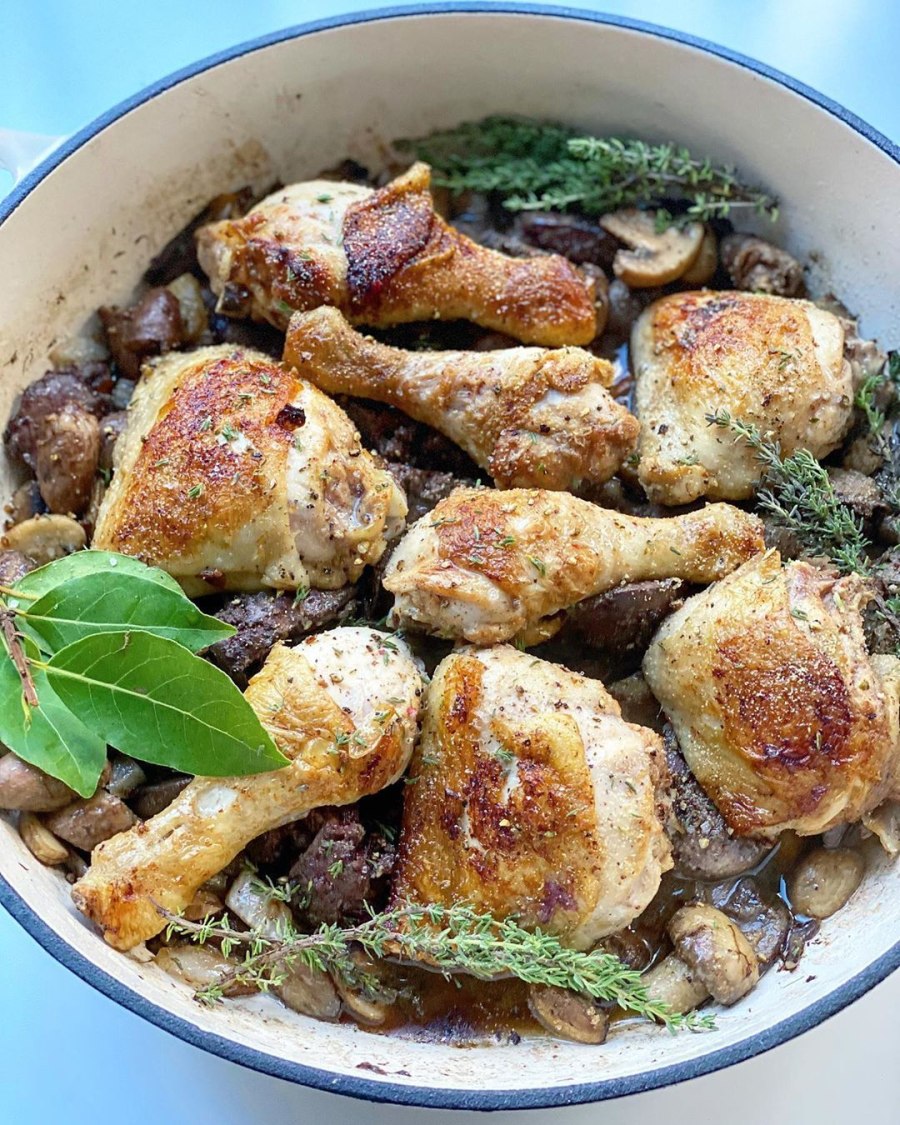 Окорочка куриные с грибами