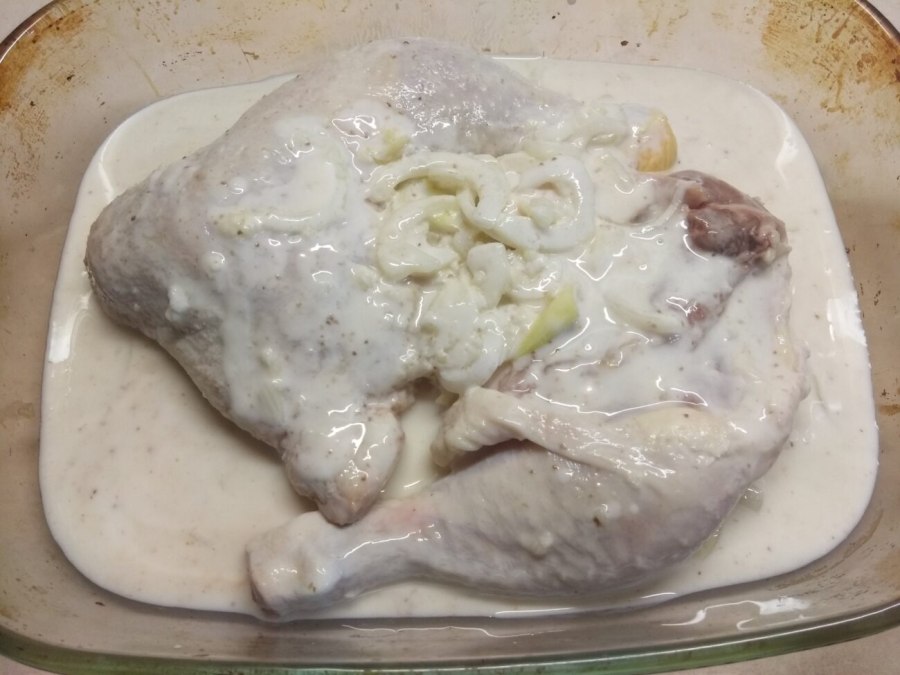 Вареная курица в духовке