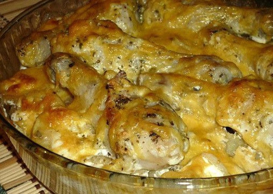 Куринныеножки в духовке с картошкой