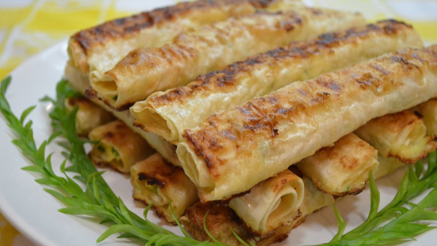 Рулетики из лаваша с сыром