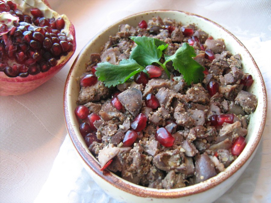Кучмачи по-грузински из куриных потрохов