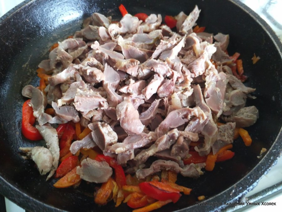 Горячий запеченный желудок