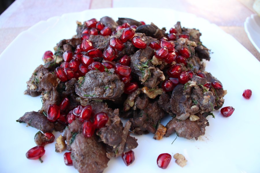 Кучмачи по-грузински из куриных потрохов