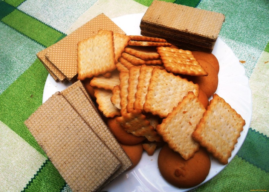 Овсяные вафли с орехами